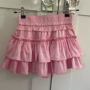 Cake for dinner willow satin pink mini skort!